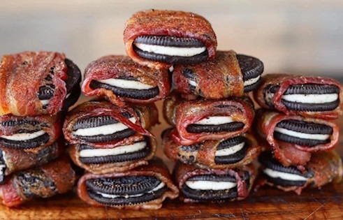 Bacon Wrapped Oreos Bacon Wrapped Oreos