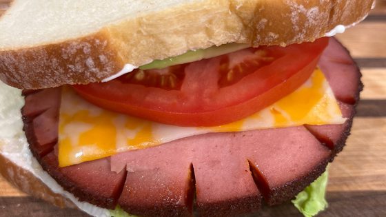 Smoked Bologna Sandwich Smoked Bologna Sandwich